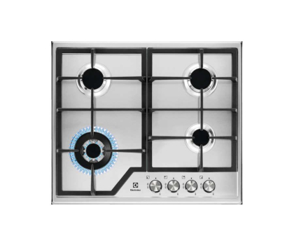 Płyta gazowa Płyta gazowa Electrolux CGS6436BX Żeliwne ruszty stal szlachetna